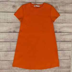 Zara Mini Knit Short Sleeve Dress - Small